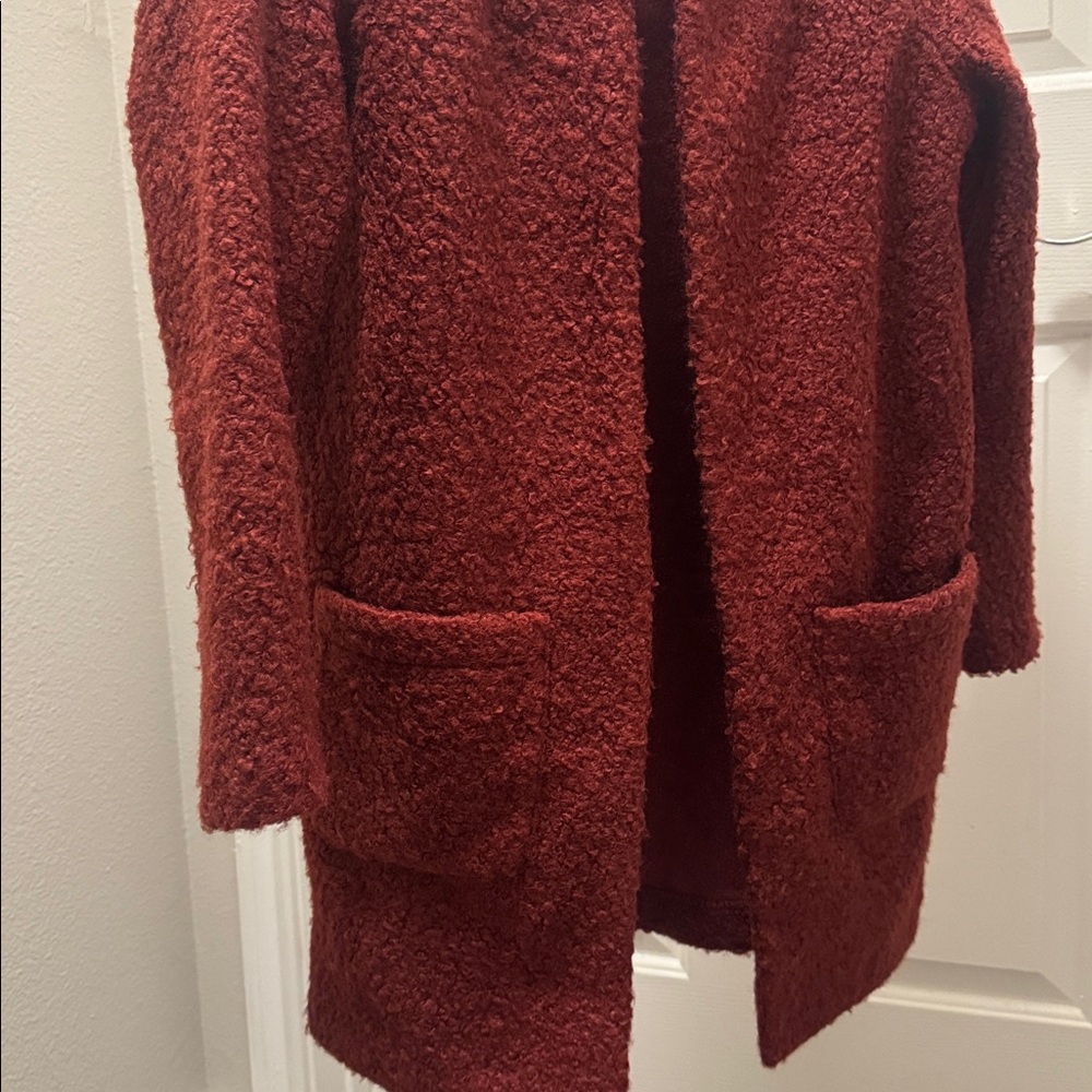 Carole Wren Rust Textured Cardigan